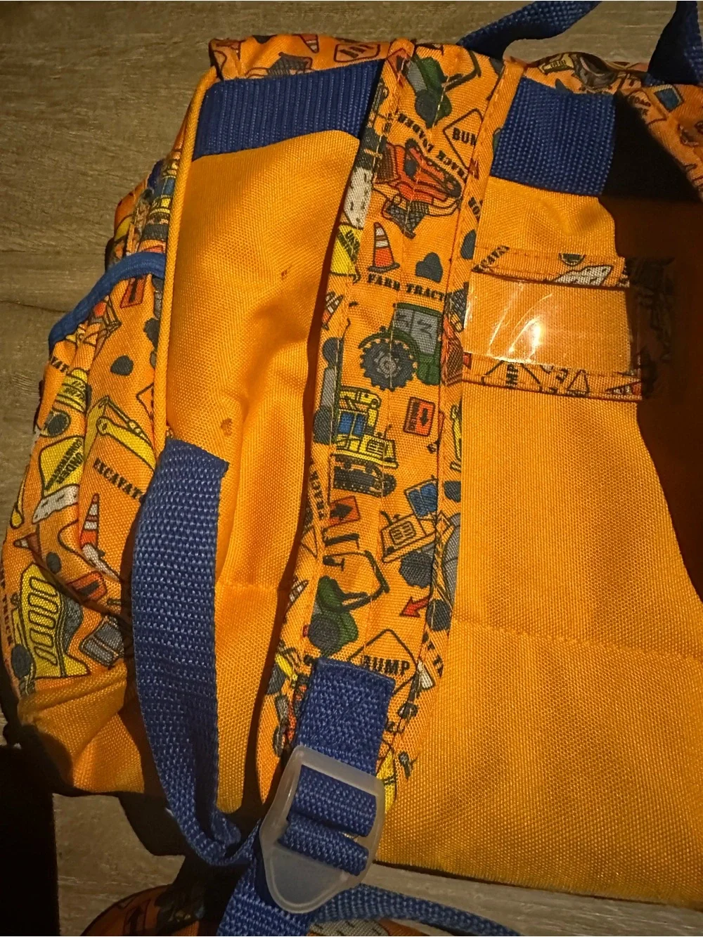 Bixbee Orange Construction Trucks Backpack and Lunchbox Set